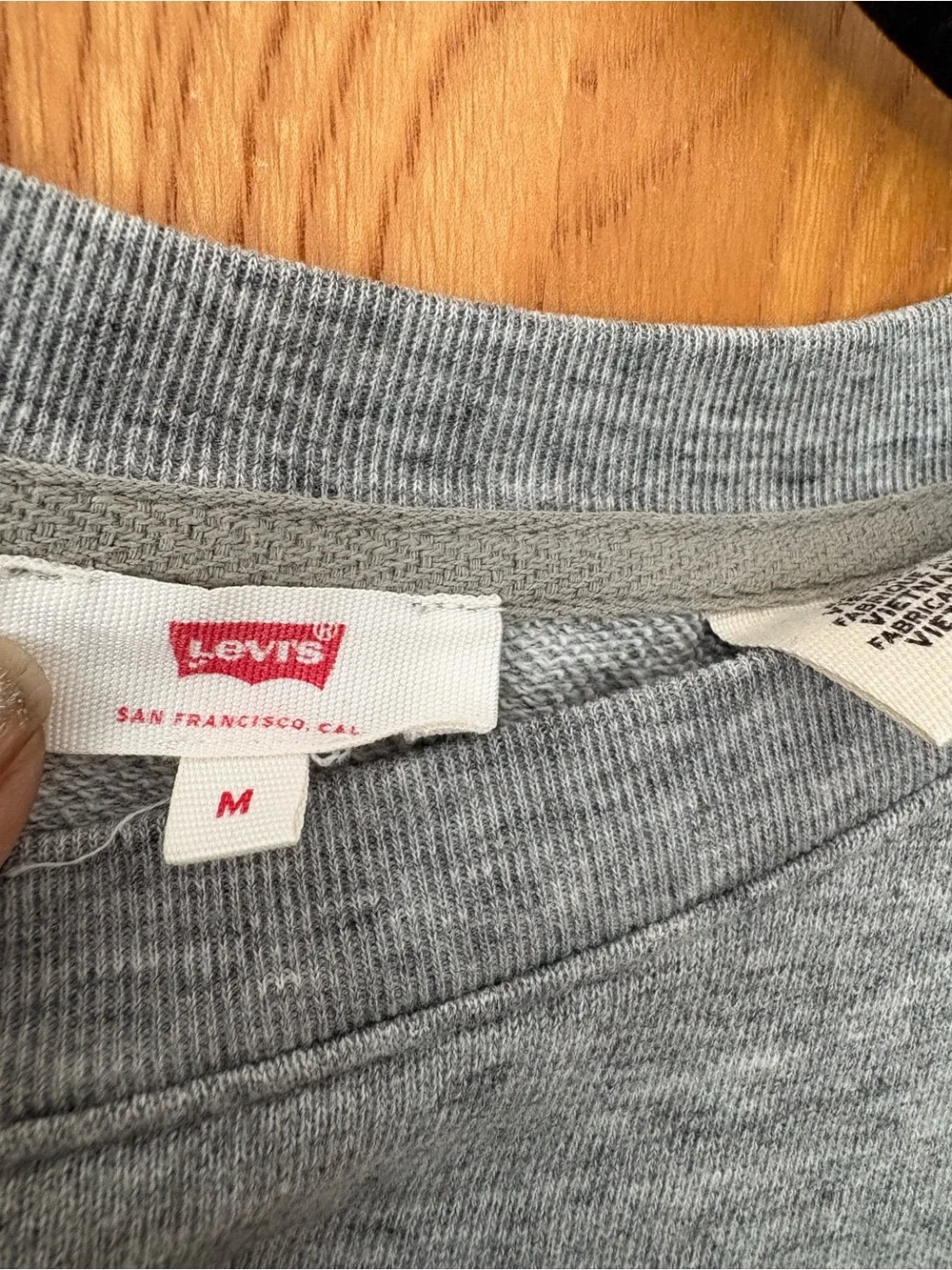 Levi's x Disney Gray Crewneck raglan Sweatshirt with Mickey Graphic M